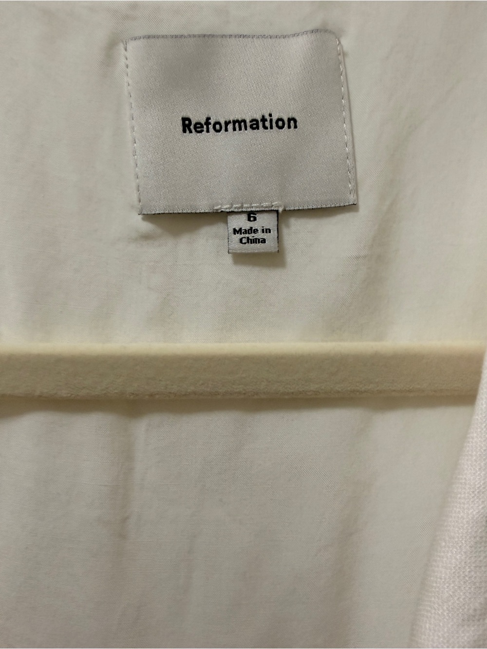 Reformation Cream Linen Button-Front Vest with Gold Buttons - Picture 4 of 4